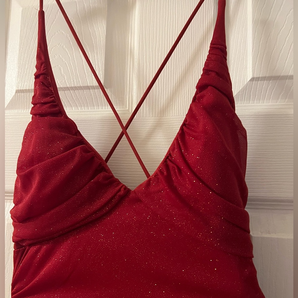 Vintage Red Dress - Picture 4 of 6